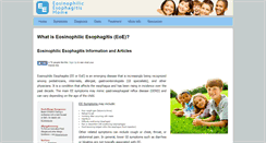 Desktop Screenshot of eosinophilicesophagitishome.org